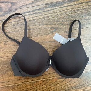 NWT Aerie Katie Full Coverage Lightly Lined Bra Black 34C